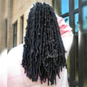 VCHIDO Butterfly Locs Crochet Hair 18 Inch 8 Packs Black Color Distressed Butterfly Locs Crochet Hair Pre looped Butterfly Faux Locs Crochet Braids Hair (18 Inch Black)
