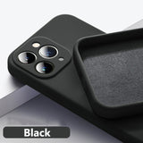 Astubia Square Liquid Silicone Phone Case for iPhone 11-14