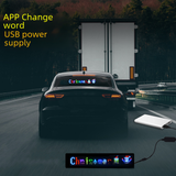 Ultra-Thin Flexible USB Car LED Advertising Screen