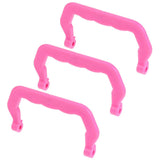 Zerodeko 10Pcs Pet Cage Handles Pet Crate Replacement Parts Accessories Easy Install Comfortable to Hold Portable Plastic Pet Cage Handle for Dog Cat Rabbit Hamster Rabbit Birds (Pink)
