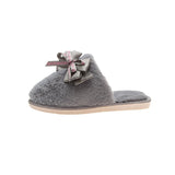 Bowknot Plush Cotton Slippers for Indoor and Outdoor