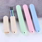 Portable Wheat Straw Travel Toothbrush Storage Box