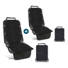 smartpeas Car Seat Protector for Children - Children Seat Pad - Black - Non-Slip Easy to Clean and Safe – Suitable for Isofix + Free: Foot Protector Car Seat Protector in Universal Fit