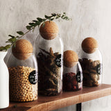 Transparent Glass Sealed Jar for Kitchen Storage