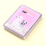 Rectangular Flowing Sand Makeup Mirror for Women