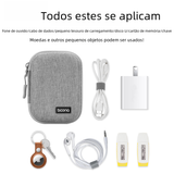 Bluetooth Earphone Storage Bag with Charger Organizer