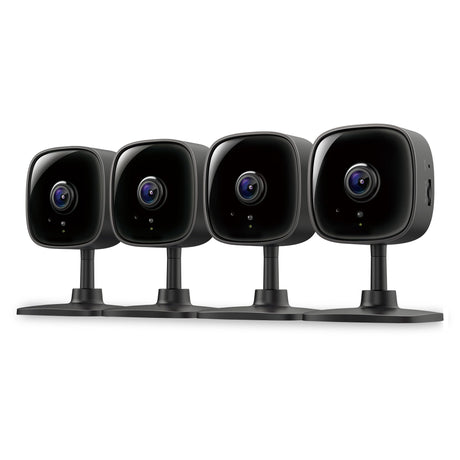 Tapo by TP-Link 1080P Indoor Security Camera for Baby Monitor Pet Camera w/Motion Detection 2-Way Audio Night Vision Cloud & SD Card Storage Works w/Alexa & Google Home Black C101(4-Pack)