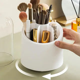 360° Rotating Makeup Brush Organizer & Storage Bin