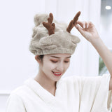 Cartoon Animal Dry Hair Hat for Women