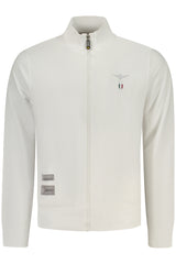 MILITARY ACADEMY MEN'S WHITE ZIP-UP SWEATSHIRT