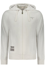 MILITARY ACADEMY MEN'S WHITE ZIP-UP SWEATSHIRT