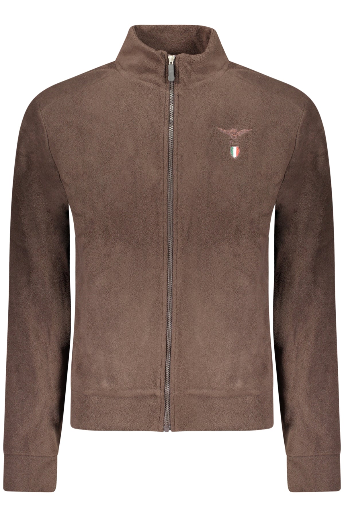 MILITARY ACADEMY MEN'S BROWN ZIP-UP SWEATSHIRT