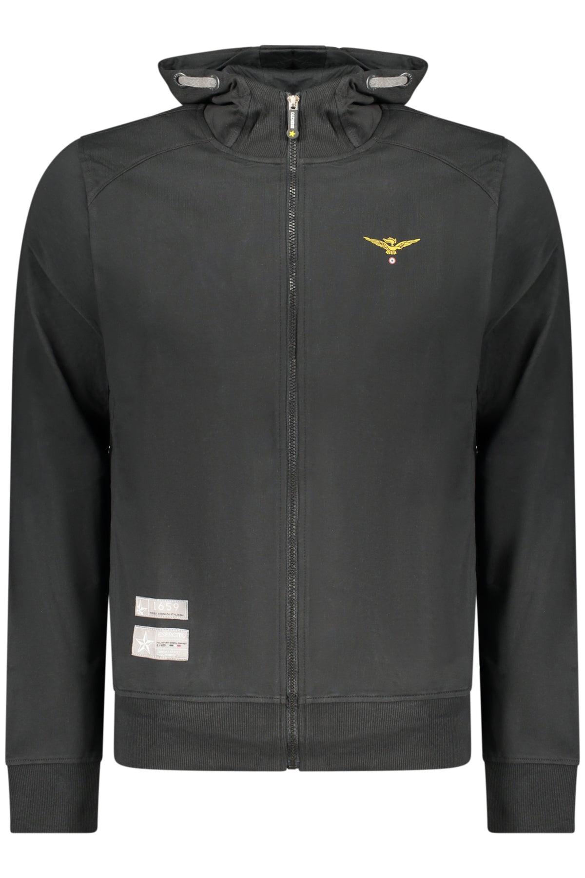 MILITARY ACADEMY MEN'S BLACK ZIP-UP SWEATSHIRT