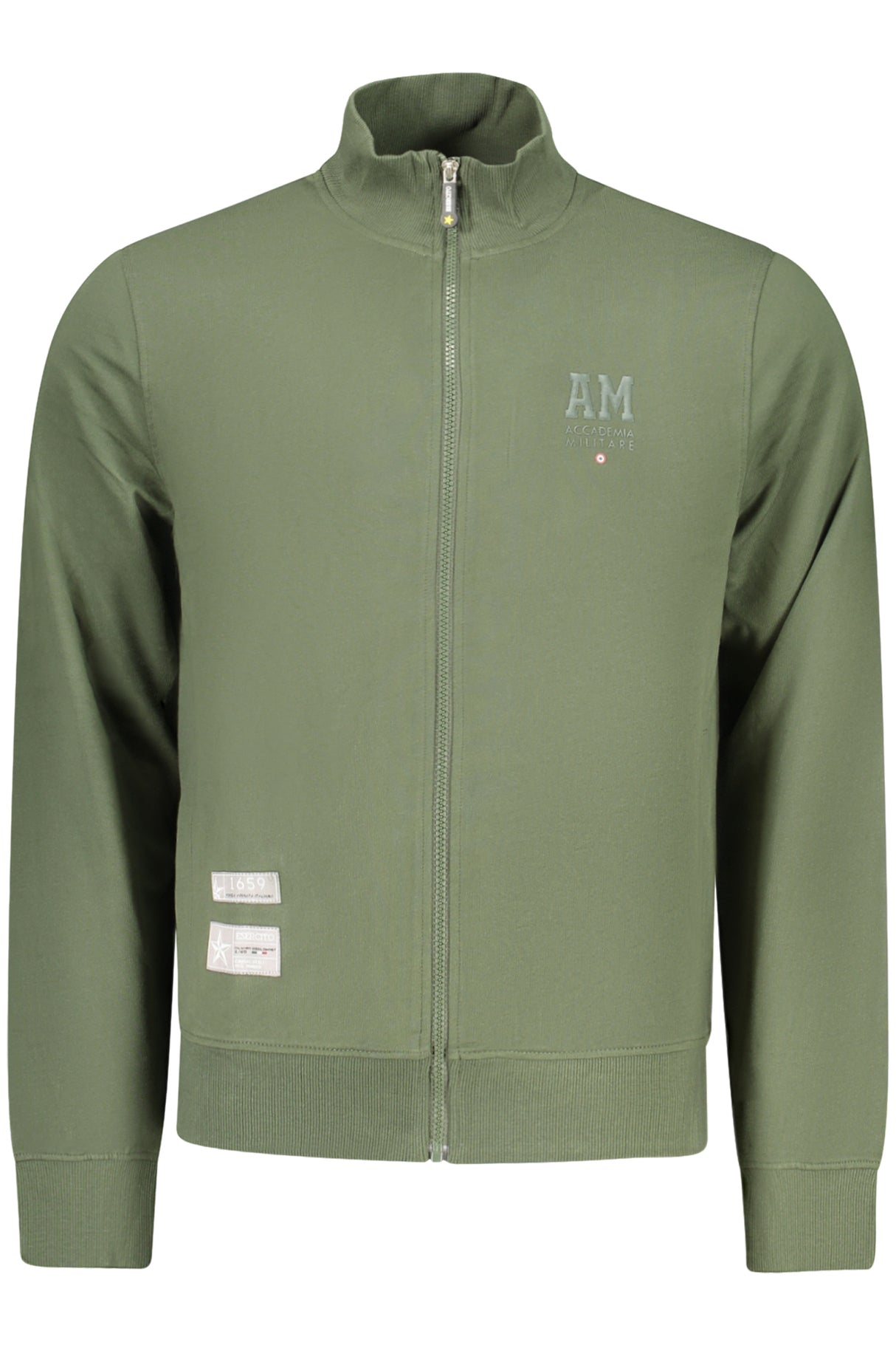 MILITARY ACADEMY MEN'S GREEN ZIP-UP SWEATSHIRT