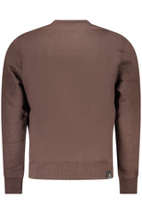 MILITARY ACADEMY MEN'S BROWN ZIP-UP SWEATSHIRT