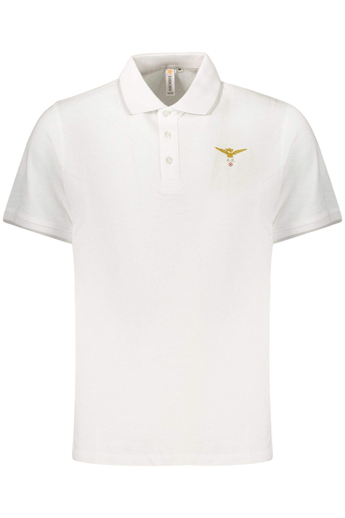 MILITARY ACADEMY MEN'S SHORT-SLEEVED POLO SHIRT, WHITE