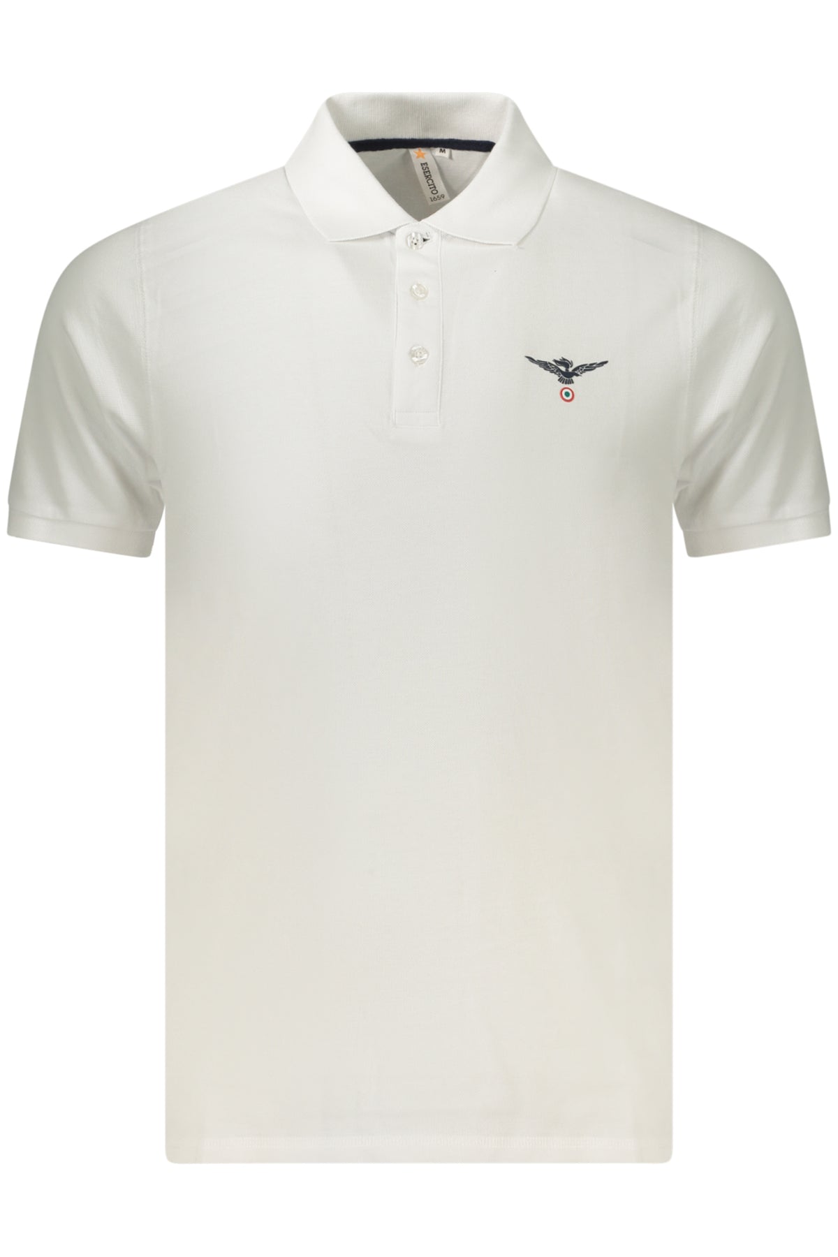 MILITARY ACADEMY MEN'S SHORT-SLEEVED POLO SHIRT, WHITE