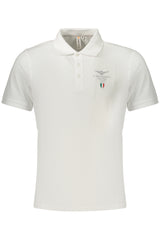 MILITARY ACADEMY MEN'S SHORT-SLEEVED POLO SHIRT, WHITE