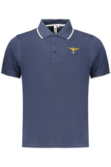 MILITARY ACADEMY MEN'S SHORT-SLEEVED POLO SHIRT, BLUE
