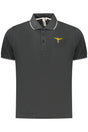MILITARY ACADEMY MEN'S BLACK SHORT-SLEEVE POLO SHIRT