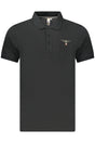 MILITARY ACADEMY MEN'S BLACK SHORT-SLEEVE POLO SHIRT