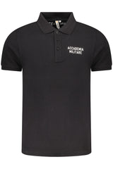 MILITARY ACADEMY BLACK MEN'S SHORT SLEEVE POLO