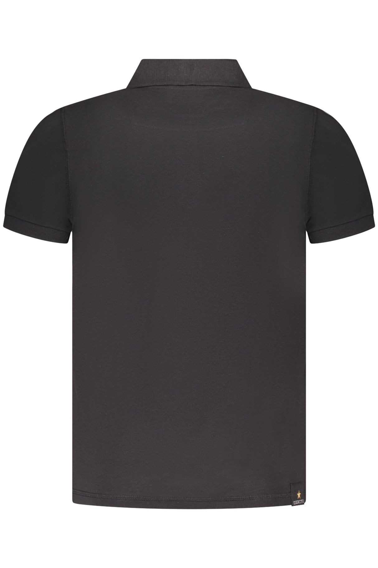 MILITARY ACADEMY BLACK MEN'S SHORT SLEEVE POLO