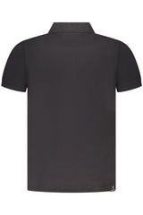 MILITARY ACADEMY BLACK MEN'S SHORT SLEEVE POLO