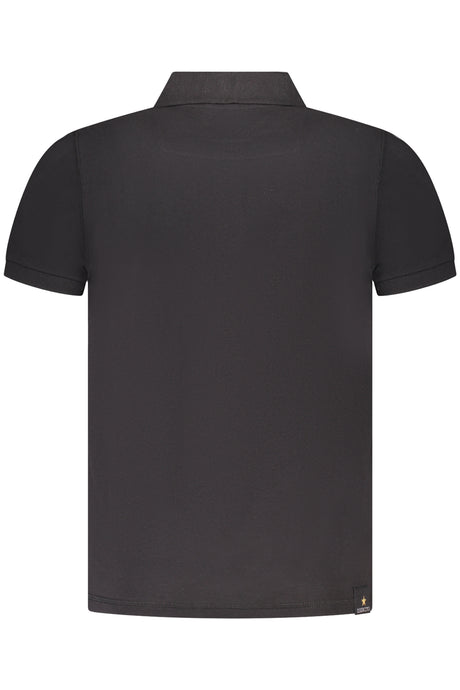 MILITARY ACADEMY BLACK MEN'S SHORT SLEEVE POLO