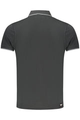 MILITARY ACADEMY MEN'S BLACK SHORT-SLEEVE POLO SHIRT
