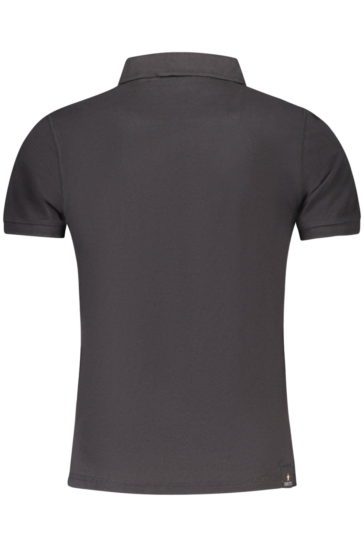 MILITARY ACADEMY BLACK MEN'S SHORT SLEEVE POLO
