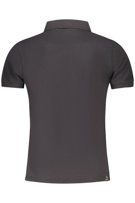 MILITARY ACADEMY BLACK MEN'S SHORT SLEEVE POLO
