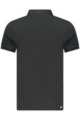 MILITARY ACADEMY MEN'S BLACK SHORT-SLEEVE POLO SHIRT