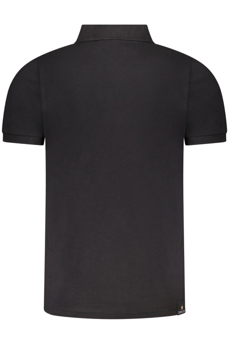 MILITARY ACADEMY BLACK MEN'S SHORT SLEEVE POLO
