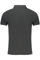 MILITARY ACADEMY MEN'S BLACK SHORT-SLEEVE POLO SHIRT