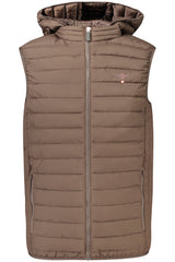 MILITARY ACADEMY MEN'S BROWN SLEEVELESS JACKET