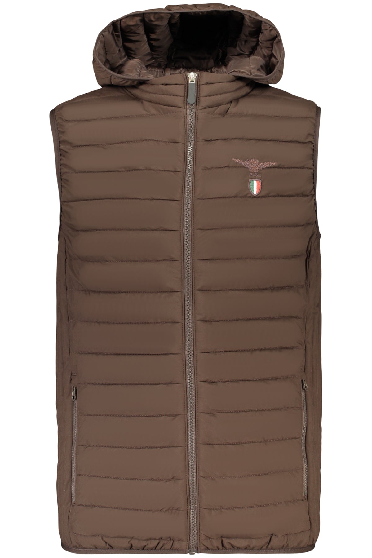 MILITARY ACADEMY MEN'S BROWN SLEEVELESS JACKET