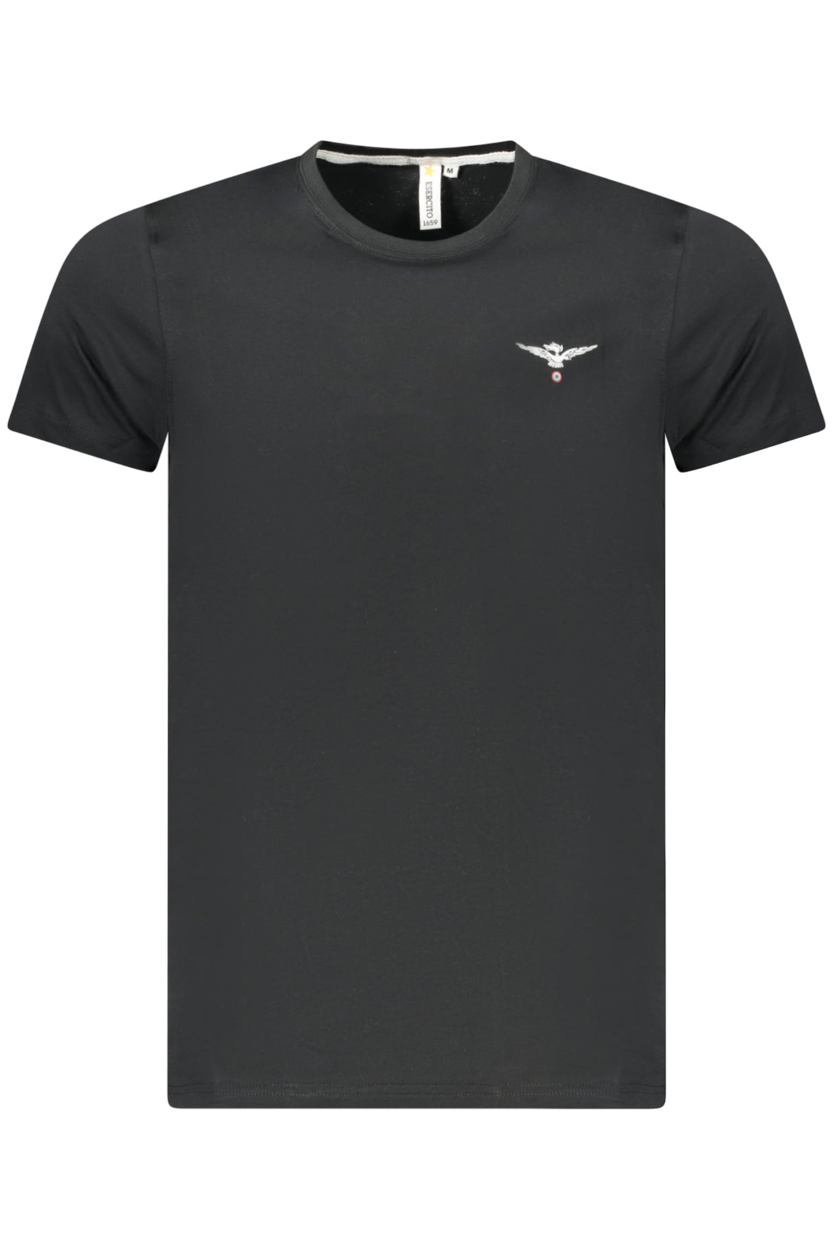 MILITARY ACADEMY MEN'S BLACK SHORT-SLEEVE T-SHIRT