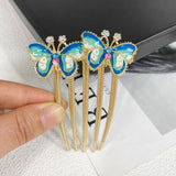 Elegant Butterfly Hair Comb - Women's Hair Accessory