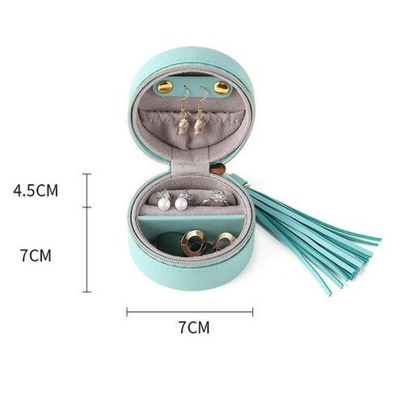 Jewelry Box with Tassels - Mini Travel Organizer