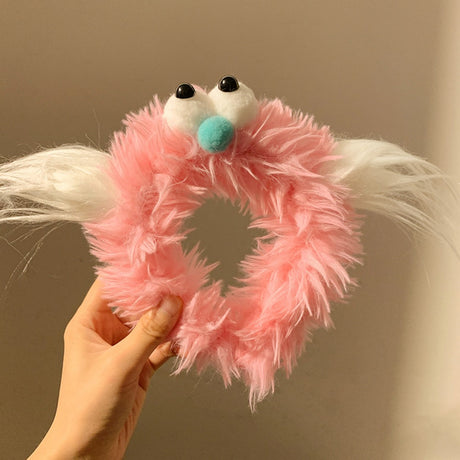Cute Purple Plush Monster Headband Hair Accessory