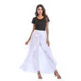 High Waist Irregular Lotus Leaf Culottes (European Style)