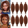 8Inch Springy Afro Twist Hair 8 Packs Marley Twist Braiding Hair Wrapping Hair for Soft Locs for Black Women (350# 8Inch)