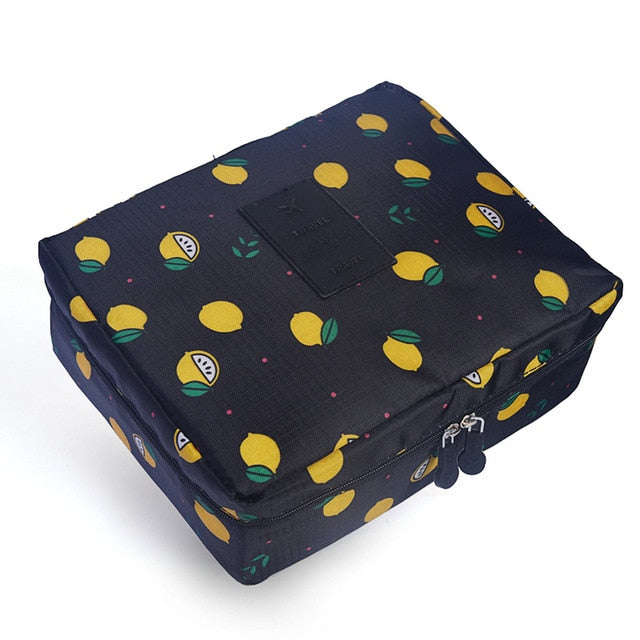Portable Toiletry Organizer Cosmetic Bag for Ladies