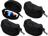 4 Pcs Winter Ski Snowboard Goggles Box Big Hard Sports Glasses Case Sports Glasses Storage Holder Hard EVA Protection Carrying Case Shell Storage Case for Snow Sport