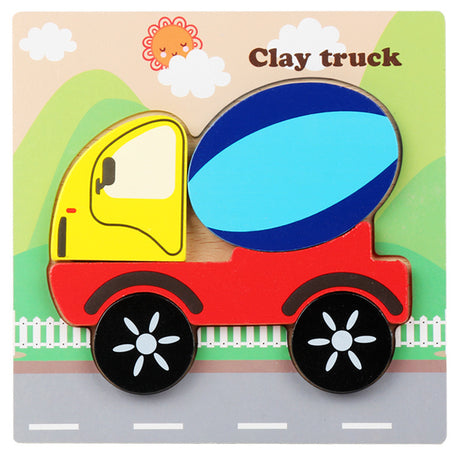3D Wooden Puzzle Educational Toy for Kids (Wholesale)