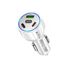 Car Charger 90W 3 Ports QC3.0 USB Type C PD Android Cellphone Charging Automobile Adapter Medium Charging All Vehicle Cigarette Lighter Outlet Port Plug