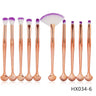 10-Piece Shell Makeup Brush Set - Beauty Tools