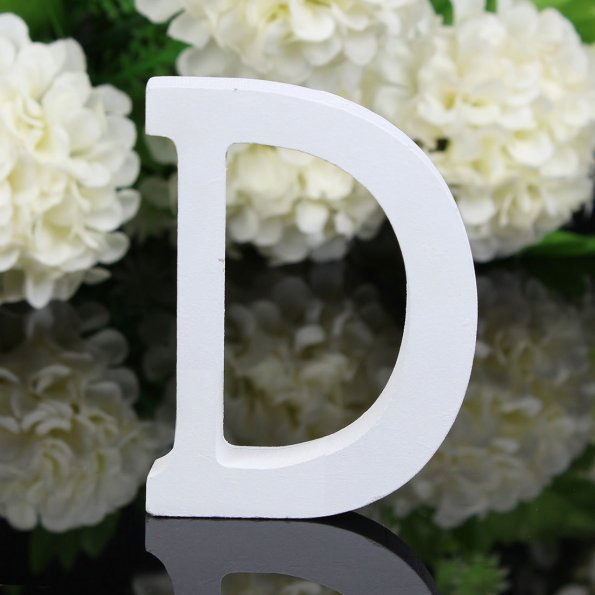 White Wood Standing Letters for Home Decor & Celebrations