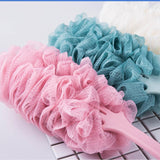 Long Handle Mesh Back Bath Shower Scrubber Brush